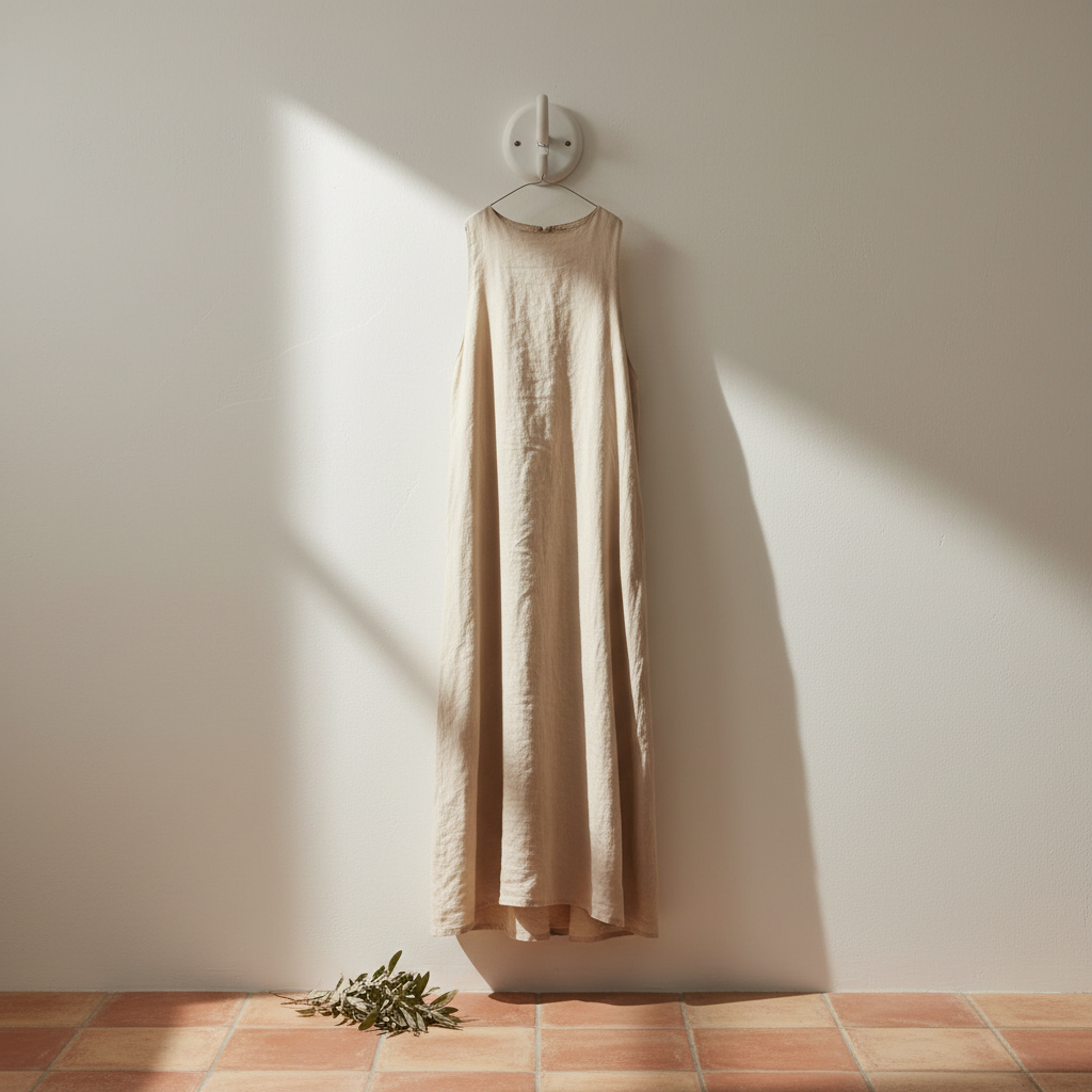 Linen Column Dress