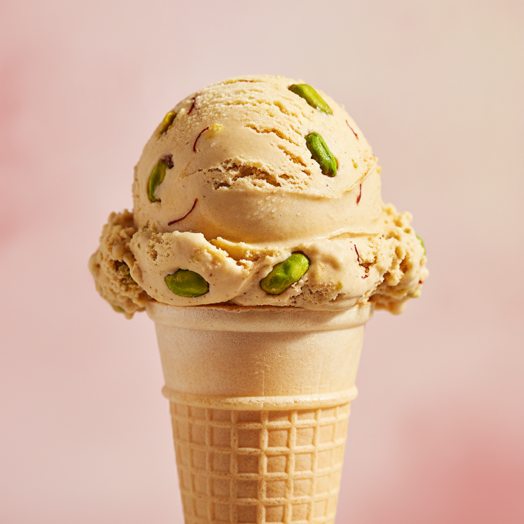 Saffron Pistachio Scoop