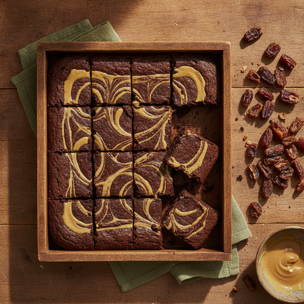 Date & Tahini Brownies